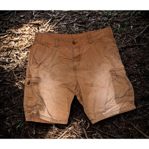 Mountain Warehouse Cargo Shorts Mens W36 Rust Faded Utility Outdoor Y2K Gorpcore